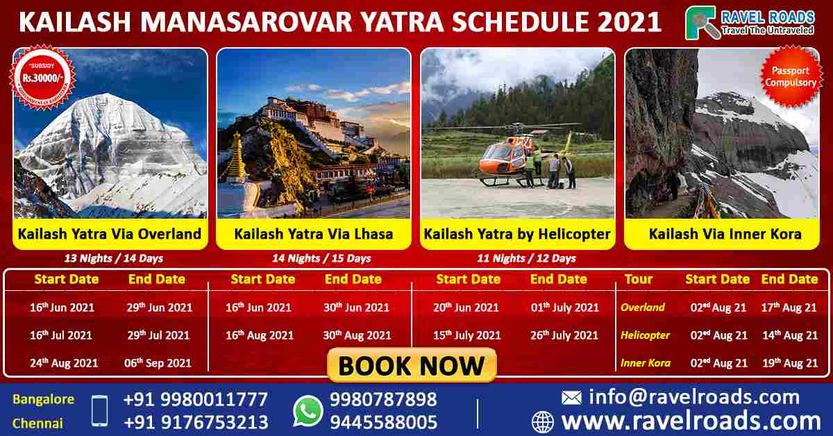 Mount Kailash Mansarovar Yatra Schedule Online Registration for 2023