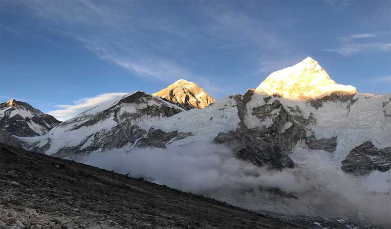 Day 10 : Climb Kalapathar (5545m) early in the morning. Trek back to Feriche. (4/5 Hours - 4240m) overnight at local guest house